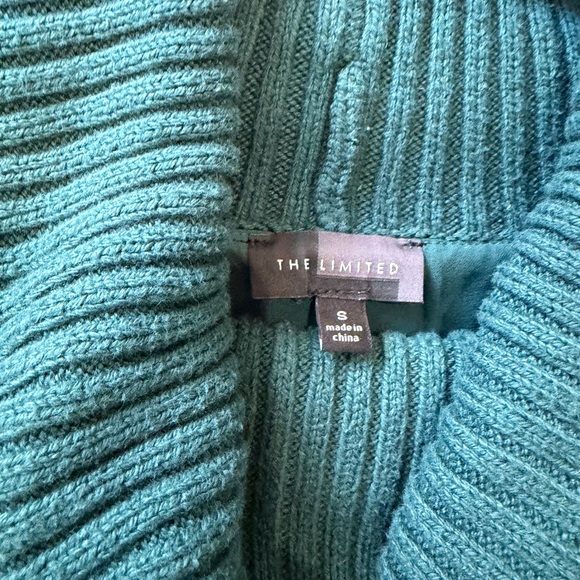 The Limited Teal Cowl Neck Sweater - Picture 5 of 5